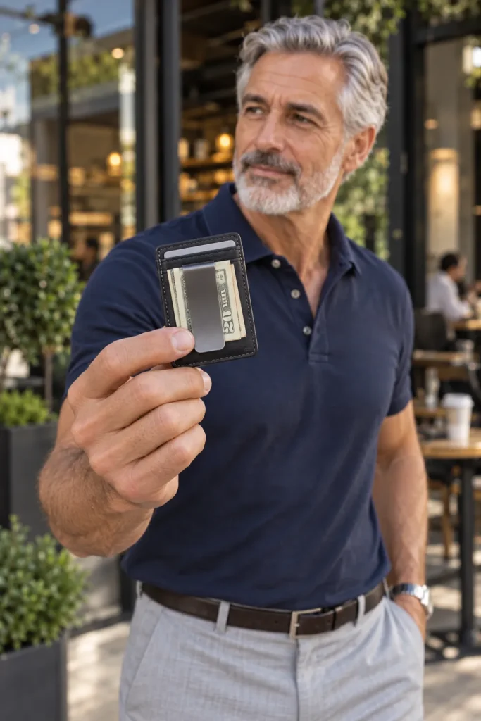 Compact Money Clip Wallet