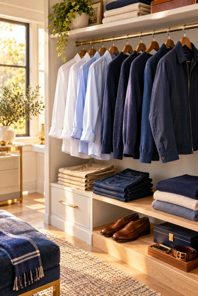 photo representing a practical wardrobe refresh for a stylish man over 50