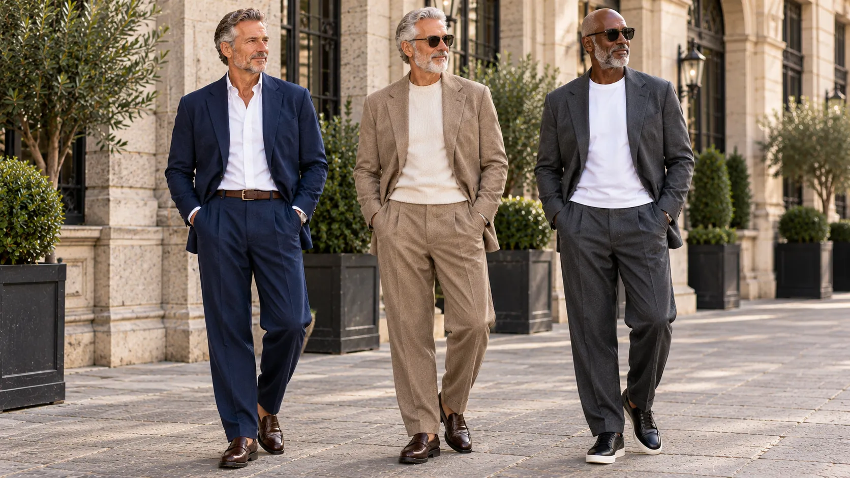 Baggy Suit Outfits for Men Over 50