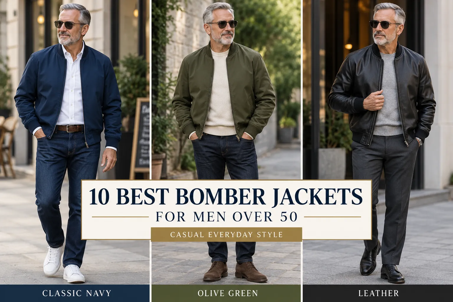 10 Best Bomber Jackets for Men Over 50 for Casual Everyday Style