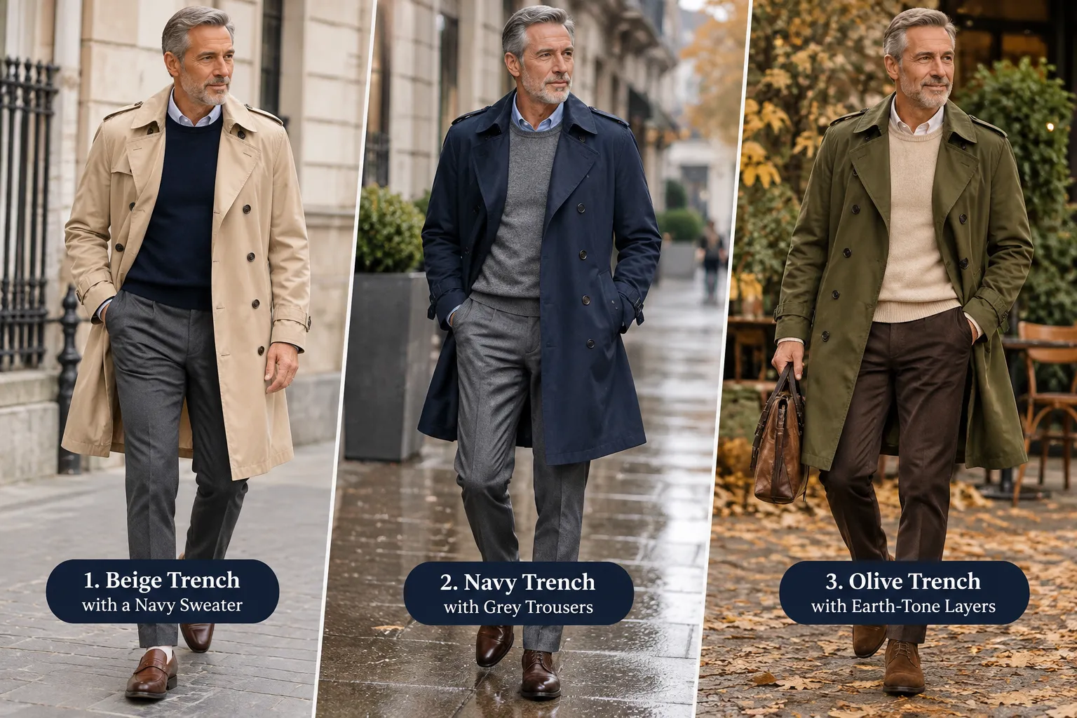 10 Best Trench Coats for Men Over 50 for Timeless Outerwear