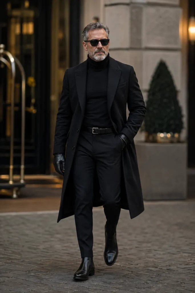 photograph featuring a distinguished 59-year-old man with short salt-and-pepper hair and a neatly trimmed beard