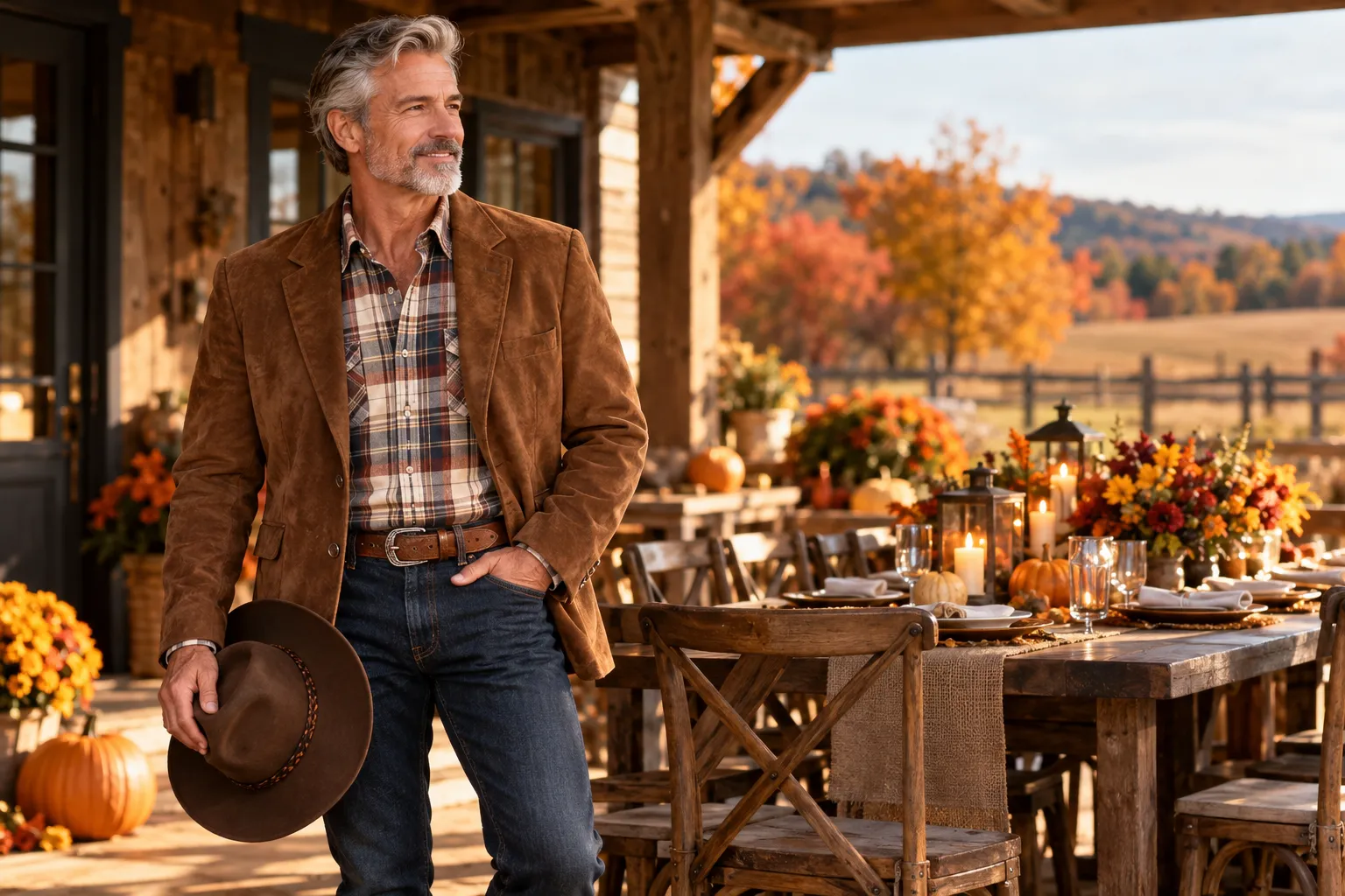 12 Country and Western Thanksgiving Outfits for Men Over 50
