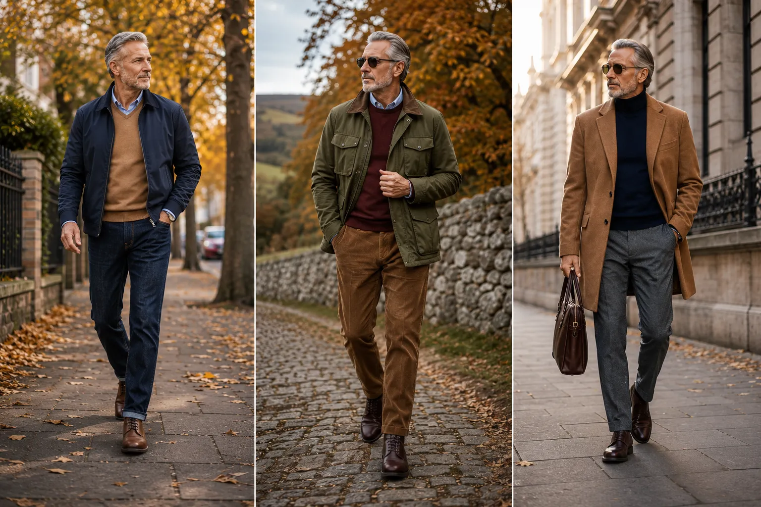 18 Men’s Fall Outfits Over 50: Layering Ideas for Cooler Weather