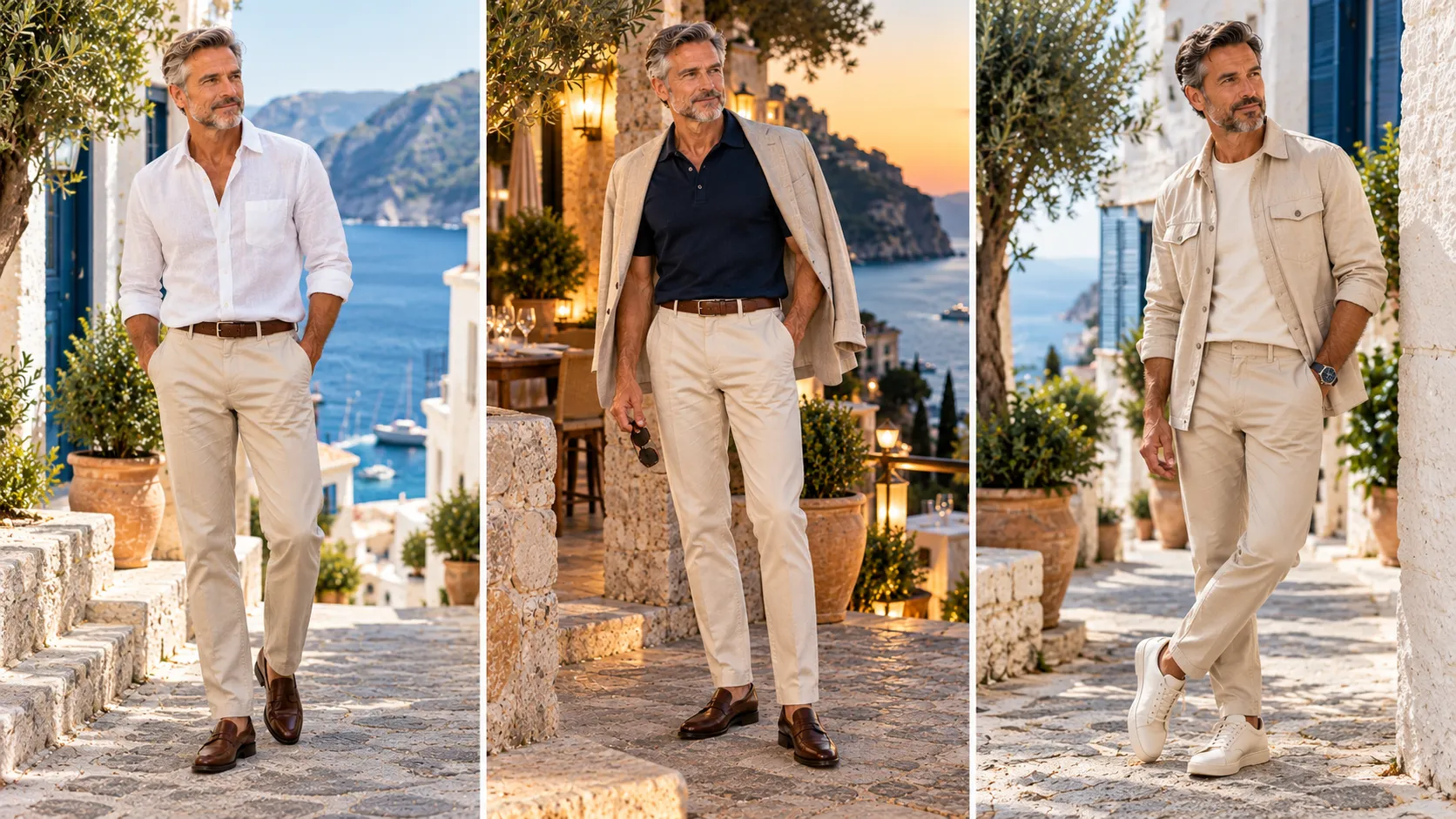 7 Men’s Mediterranean Coastal Style Over 50: Effortless Warm-Weather Elegance