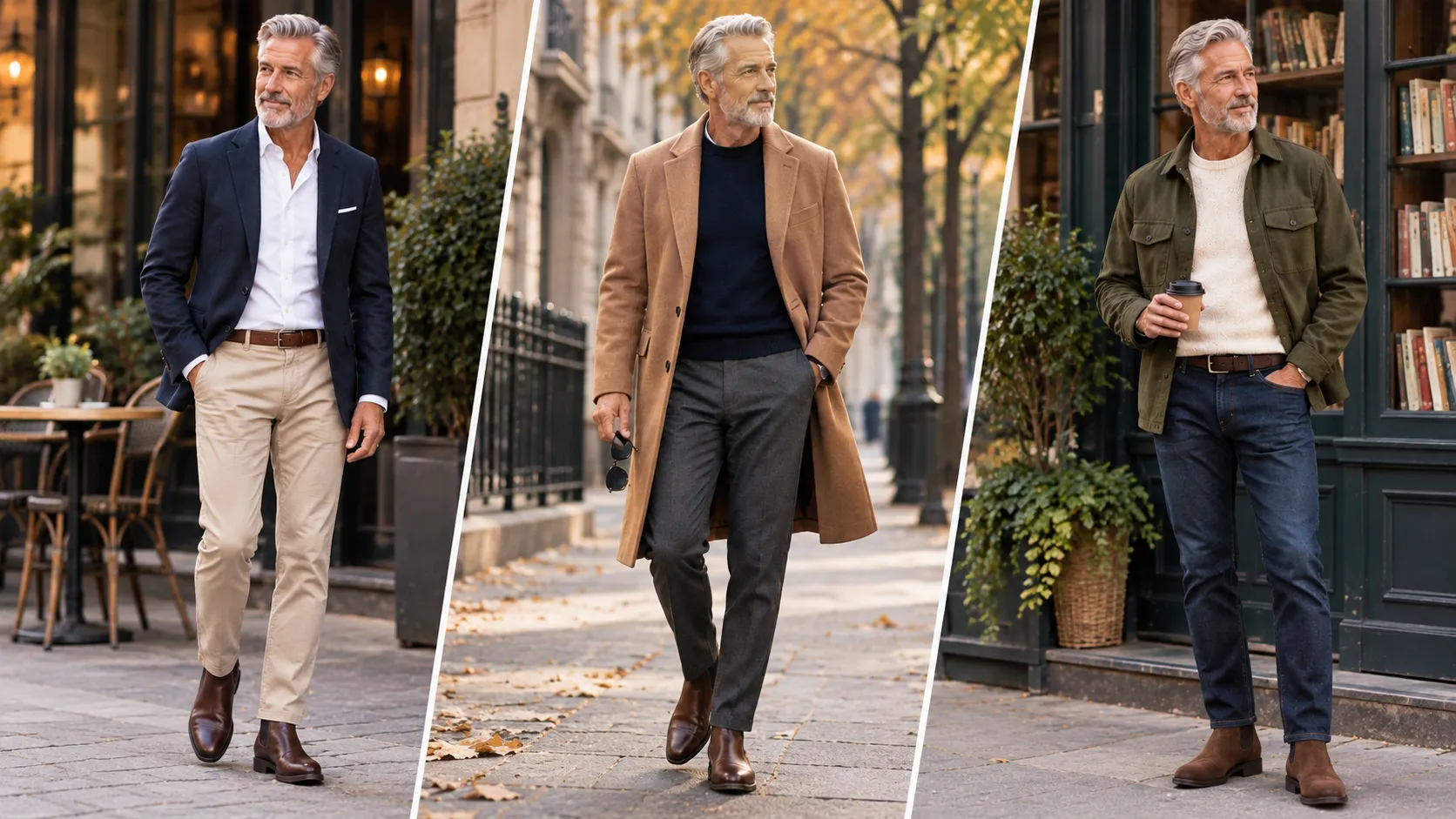 12 Mens Outfits Over 50 for a Slim Build That Add Presence