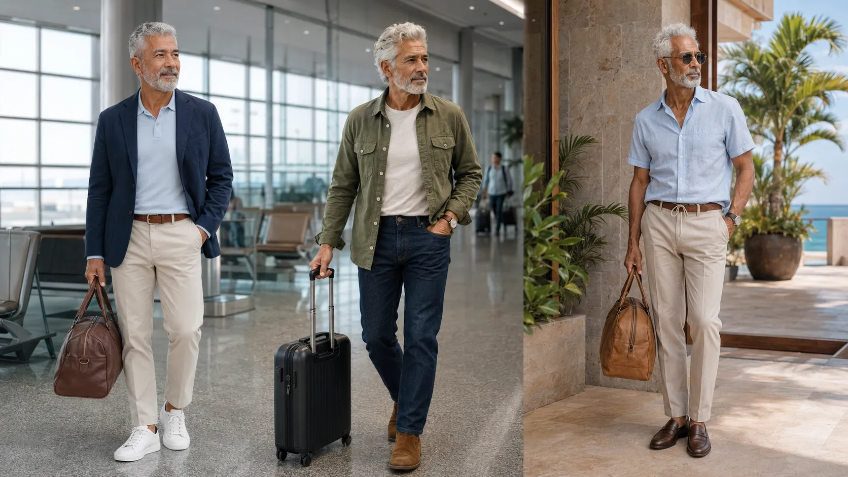 17 Men’s Travel Outfits Over 50: Look Put Together From Airport to Hotel